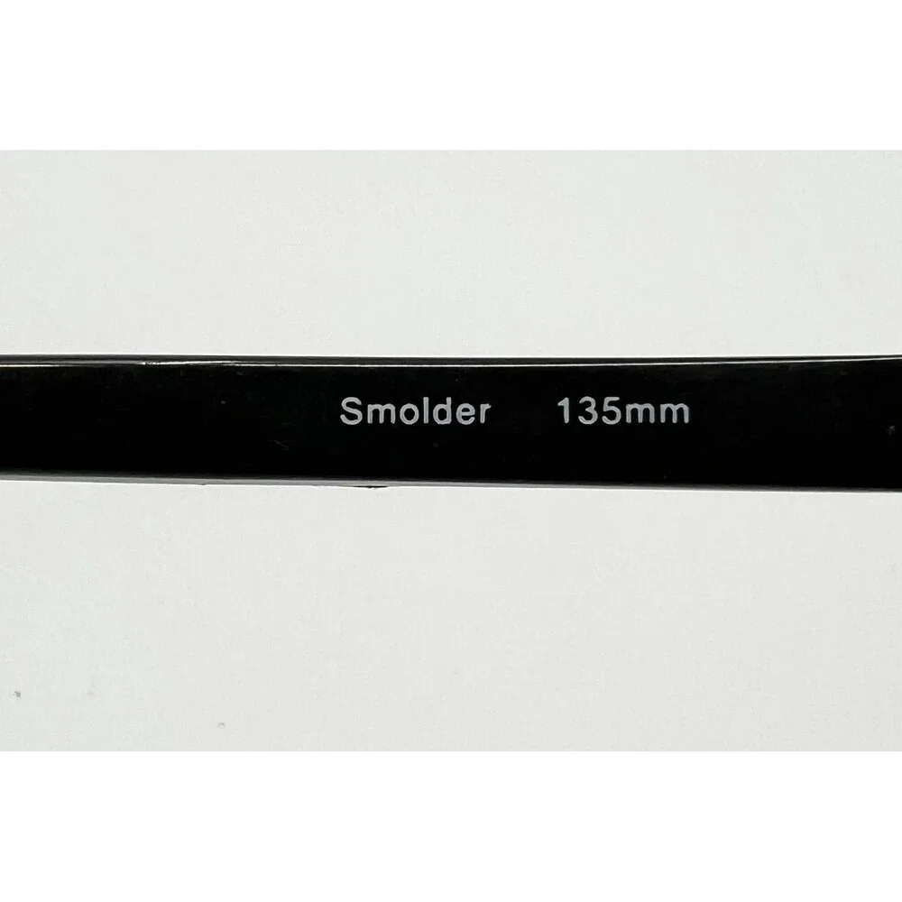 Nicole Miller Eyeglasses Womens Black Smolder Rhinestone Rectangular 135mm